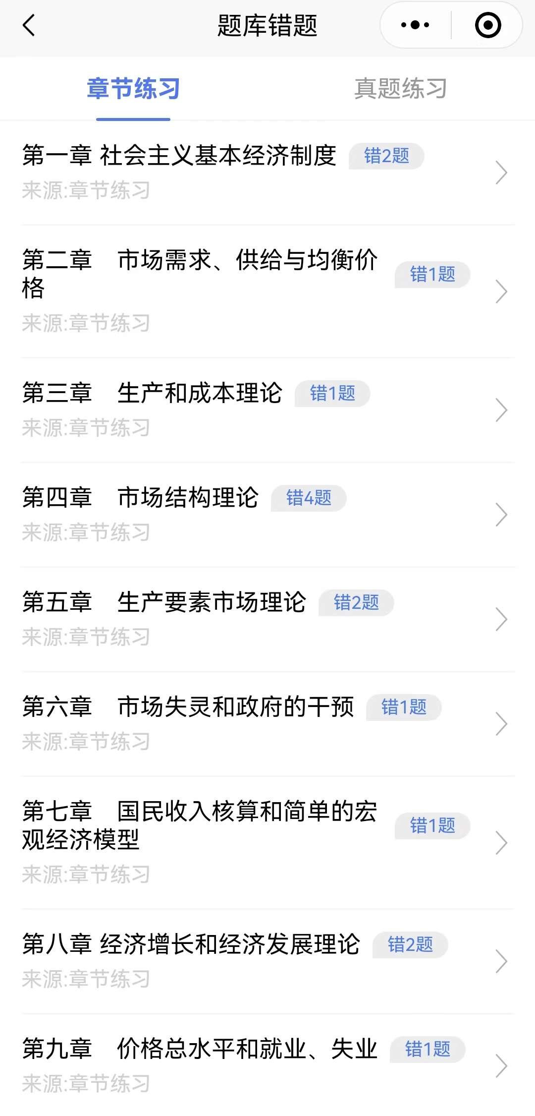 错题